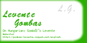 levente gombas business card